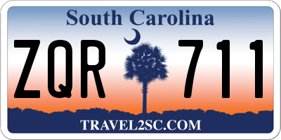 SC license plate ZQR711