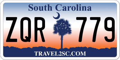 SC license plate ZQR779