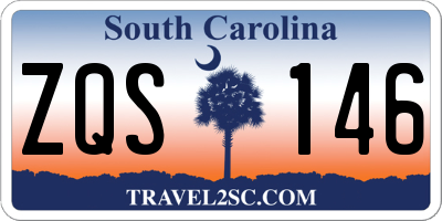 SC license plate ZQS146