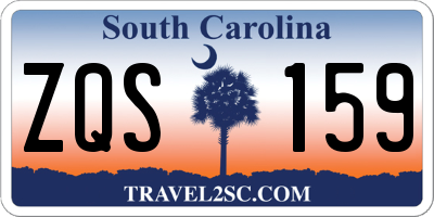 SC license plate ZQS159