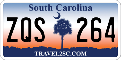 SC license plate ZQS264