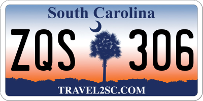 SC license plate ZQS306