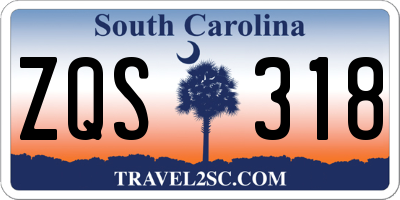 SC license plate ZQS318