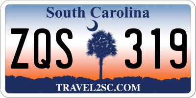 SC license plate ZQS319