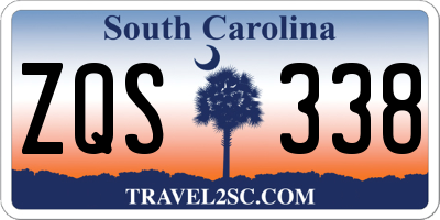 SC license plate ZQS338