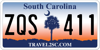 SC license plate ZQS411