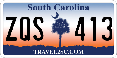SC license plate ZQS413