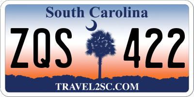 SC license plate ZQS422