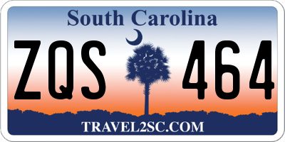 SC license plate ZQS464