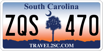 SC license plate ZQS470