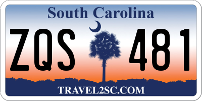SC license plate ZQS481
