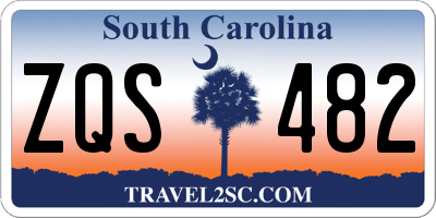 SC license plate ZQS482