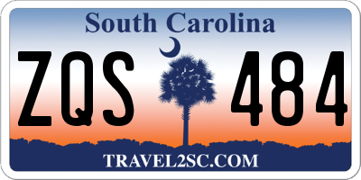 SC license plate ZQS484
