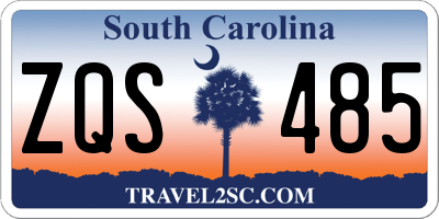 SC license plate ZQS485