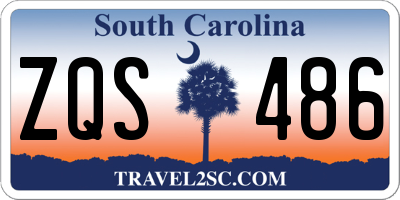 SC license plate ZQS486