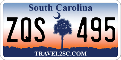 SC license plate ZQS495