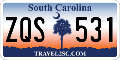 SC license plate ZQS531