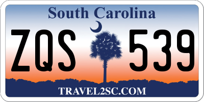 SC license plate ZQS539