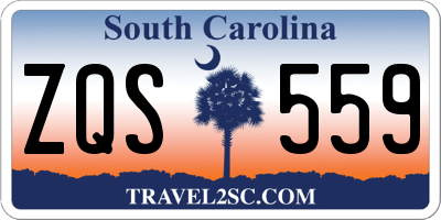 SC license plate ZQS559