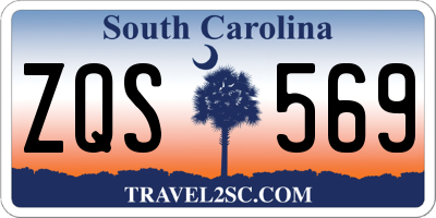 SC license plate ZQS569