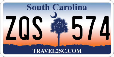 SC license plate ZQS574