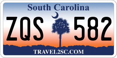 SC license plate ZQS582