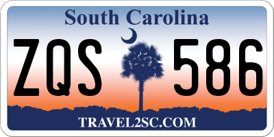 SC license plate ZQS586