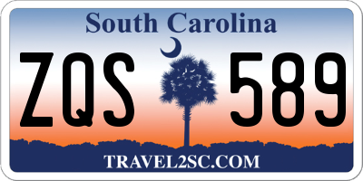 SC license plate ZQS589