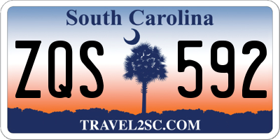 SC license plate ZQS592