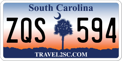 SC license plate ZQS594