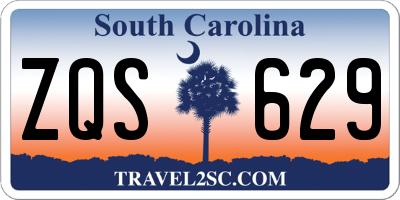 SC license plate ZQS629