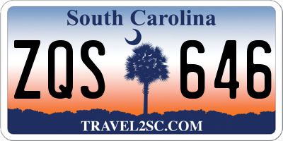 SC license plate ZQS646