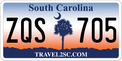 SC license plate ZQS705