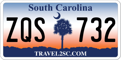 SC license plate ZQS732