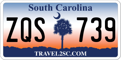 SC license plate ZQS739