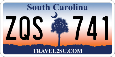 SC license plate ZQS741