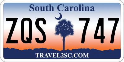 SC license plate ZQS747