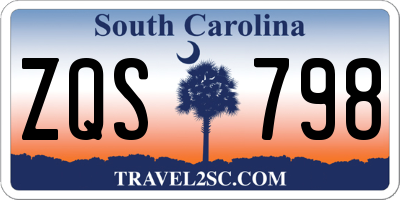 SC license plate ZQS798