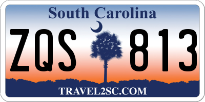 SC license plate ZQS813