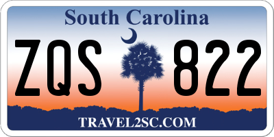 SC license plate ZQS822