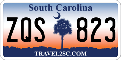SC license plate ZQS823