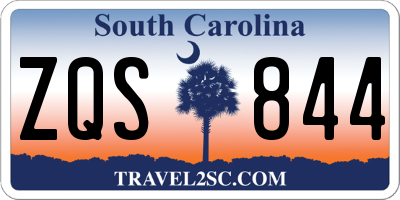 SC license plate ZQS844