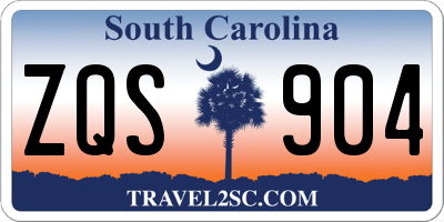 SC license plate ZQS904