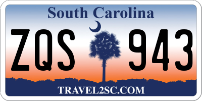 SC license plate ZQS943