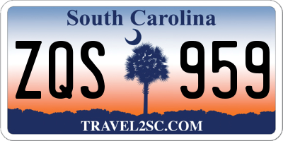 SC license plate ZQS959
