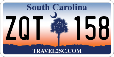 SC license plate ZQT158