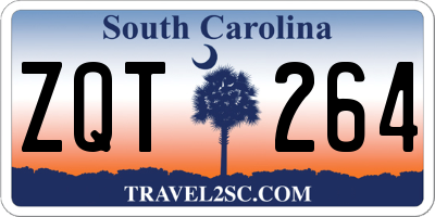 SC license plate ZQT264