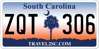 SC license plate ZQT306