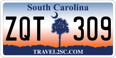 SC license plate ZQT309