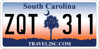 SC license plate ZQT311